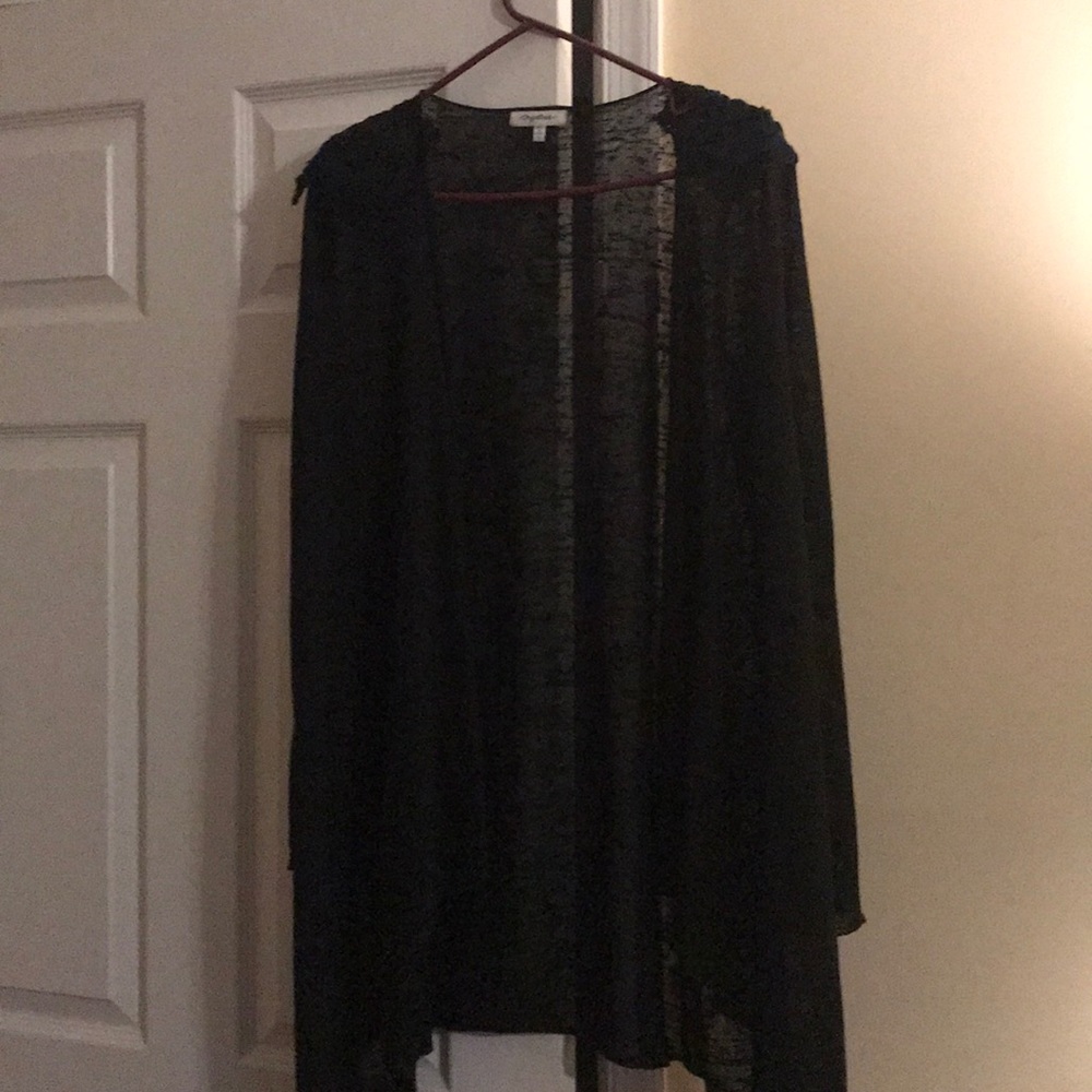 Sheer black shrug